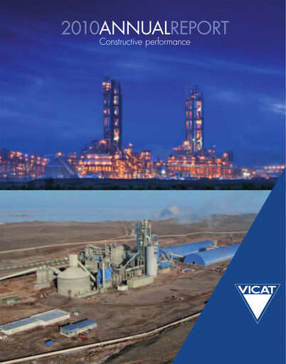 Vorschaubild Vicat S.A. Jahresbericht 2010