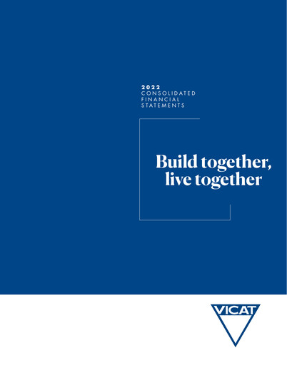 Thumbnail Vicat S.A. Financial Statement 2022