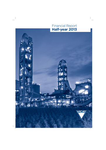 Thumbnail Vicat S.A. Half-year Report 2013-h1