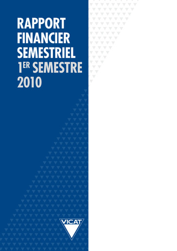 Thumbnail Vicat S.A. Half-year Report 2010-h1