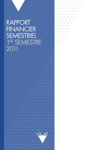 Thumbnail Vicat S.A. Half-year Report 2011-h1