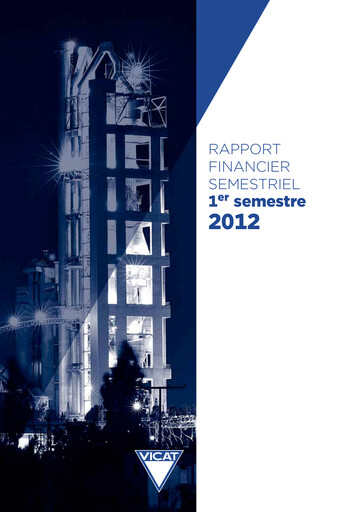 Thumbnail Vicat S.A. Half-year Report 2012-h1