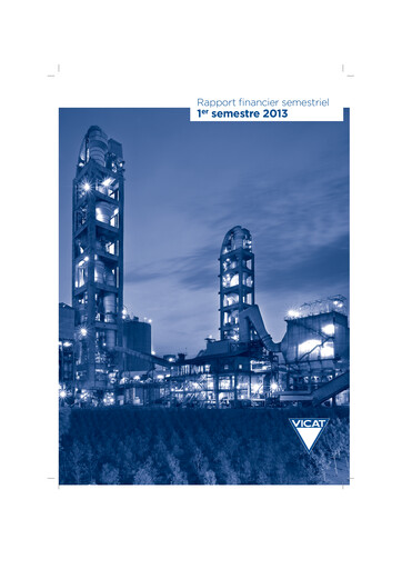 Thumbnail Vicat S.A. Half-year Report 2013-h1