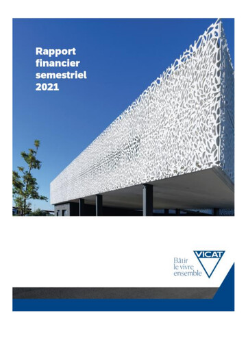 Thumbnail Vicat S.A. Half-year Report 2021-h1