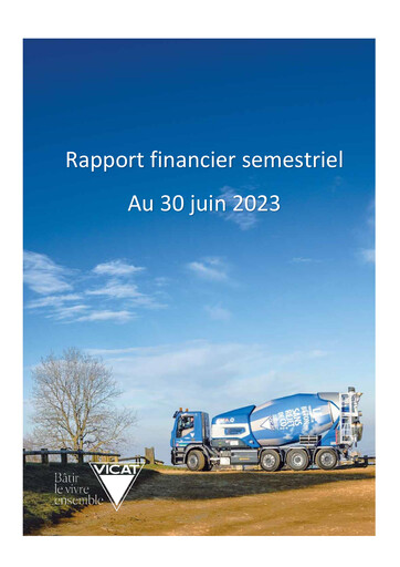 Thumbnail Vicat S.A. Half-year Report 2023-h1
