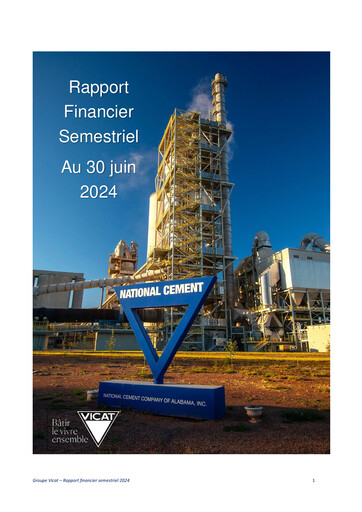 Thumbnail Vicat S.A. Half-year Report 2024-h1