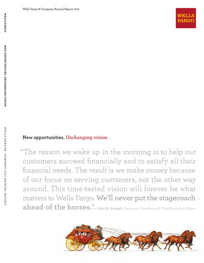Miniature Wells Fargo Rapport annuel 2011