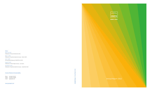 Thumbnail Jenoptik Annual Report 2022