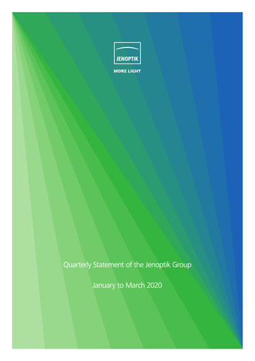 Thumbnail Jenoptik Quarterly Report 2020-q1