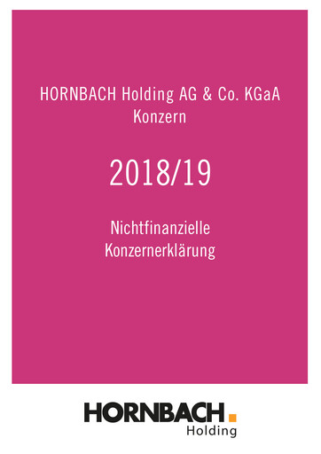 Thumbnail Hornbach Holding
 ESG Report 2018-2019