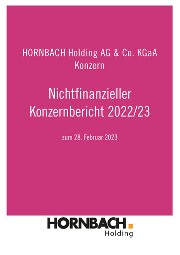 Thumbnail Hornbach Holding
 ESG Report 2022-2023