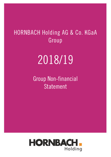 Thumbnail Hornbach Holding
 ESG Report 2018-2019