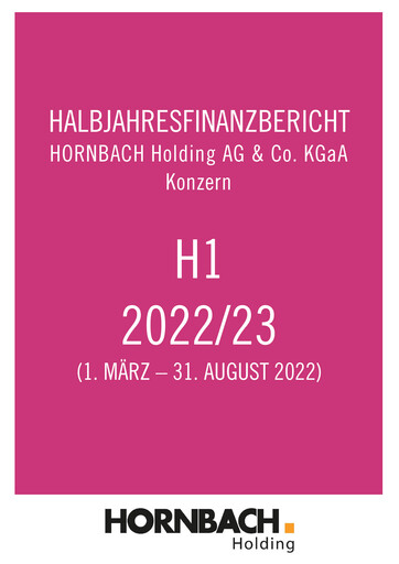 Thumbnail Hornbach Holding
 Half-year Report 2022-2023