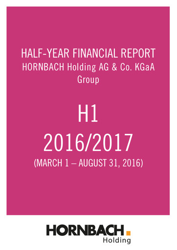 Thumbnail Hornbach Holding
 Half-year Report 2016-2017