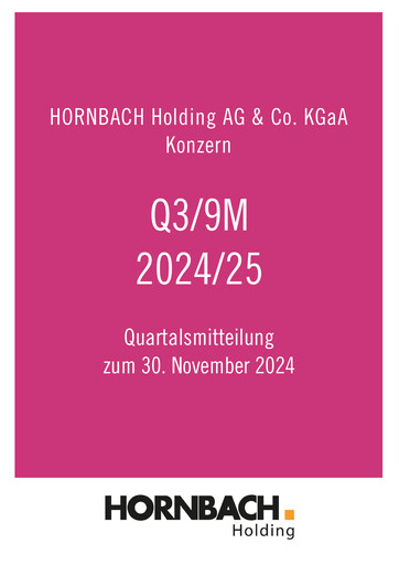 Thumbnail Hornbach Holding
 Quarterly Report 2024-2025-q3