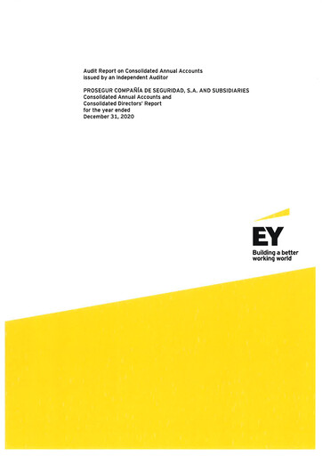 Miniature Prosegur Bilan financier 2020