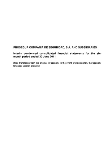 Thumbnail Prosegur Half-year Report 2011-h1