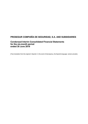 Thumbnail Prosegur Half-year Report 2019-h1