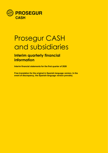 Miniature Prosegur Cash Rapport trimestriel 2026-q1