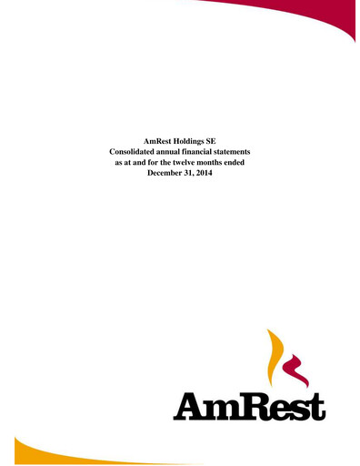 Thumbnail AmRest Financial Statement 2014