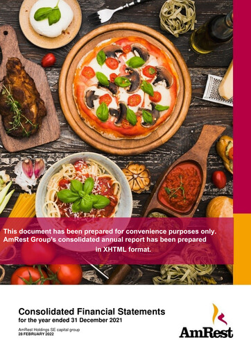 Thumbnail AmRest Financial Statement 2021