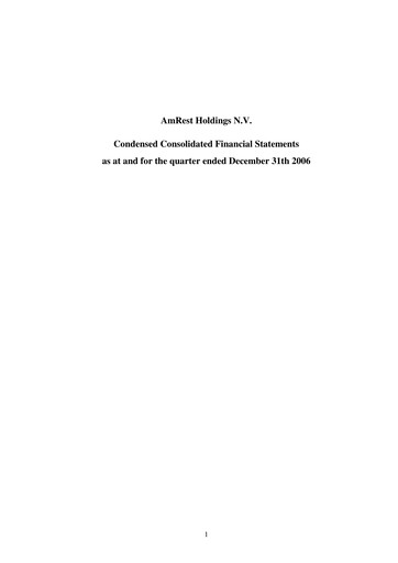 Thumbnail AmRest Quarterly Report 2006-q4