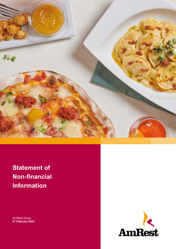 Vorschaubild AmRest Nachhaltigkeitsbericht 2023