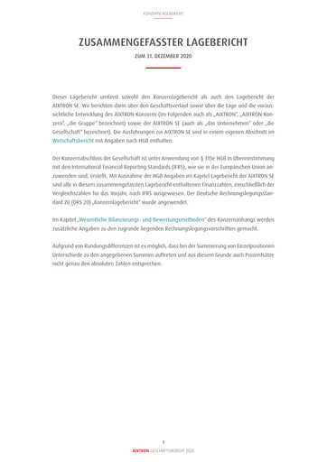 Thumbnail Aixtron Annual Report 2020