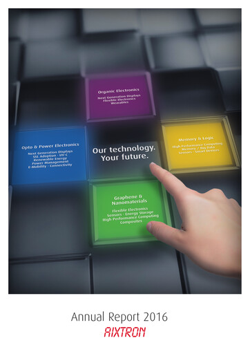 Thumbnail Aixtron Annual Report 2016