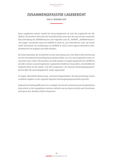 Thumbnail Aixtron Financial Statement 2019