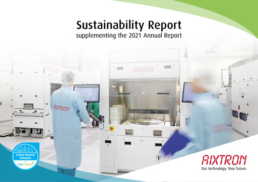 Thumbnail Aixtron Sustainability Report 2021
