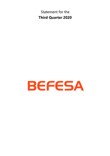Thumbnail Befesa Quarterly Report 2020-q3