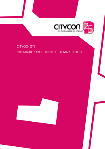 Thumbnail Citycon Quarterly Report 2013-q1