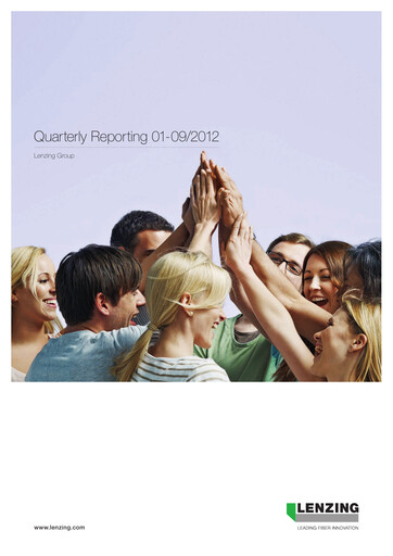 Thumbnail Lenzing

 Quarterly Report 2012-q3