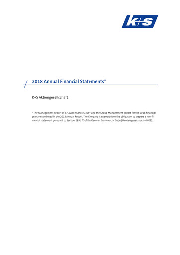 Thumbnail K+S
 Financial Statement 2018