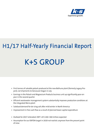 Thumbnail K+S
 Half-year Report 2017-h1