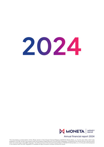 Thumbnail MONETA Money Bank Annual Report 2024