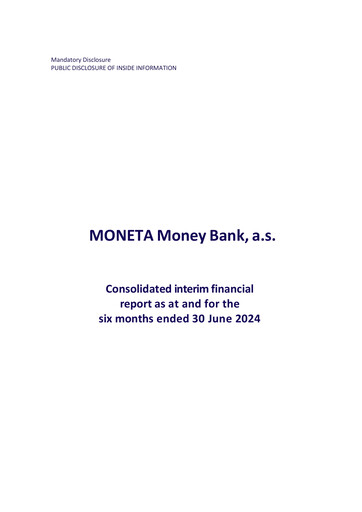 Thumbnail MONETA Money Bank Half-year Report 2024-h1