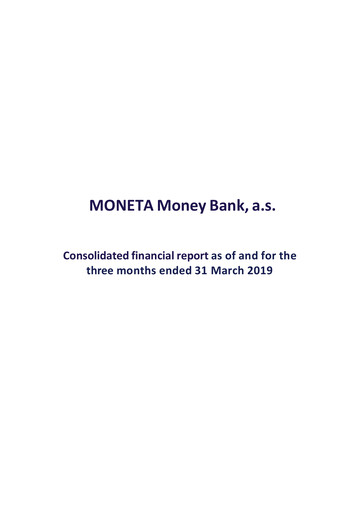 Thumbnail MONETA Money Bank Quarterly Report 2019-q1