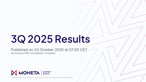Thumbnail MONETA Money Bank Quarterly Report 2025-q3