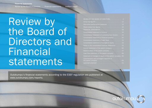 Thumbnail Outokumpu Financial Statement 2020