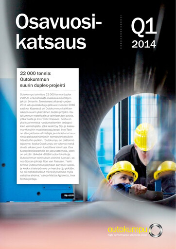 Thumbnail Outokumpu Quarterly Report 2014-q1
