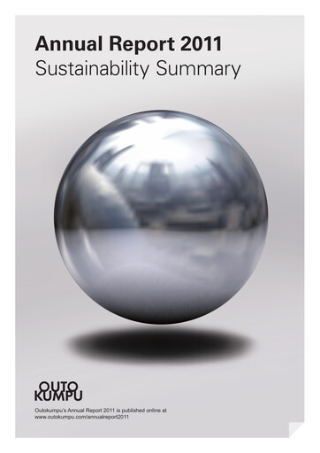 Thumbnail Outokumpu Sustainability Report 2011