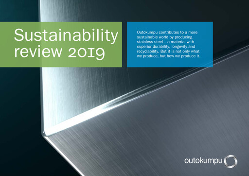 Thumbnail Outokumpu Sustainability Report 2019