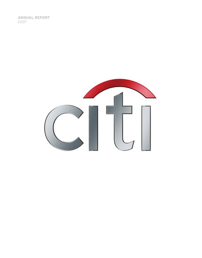 Miniature Citigroup Rapport annuel 2007