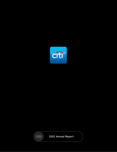 Miniature Citigroup Rapport annuel 2012