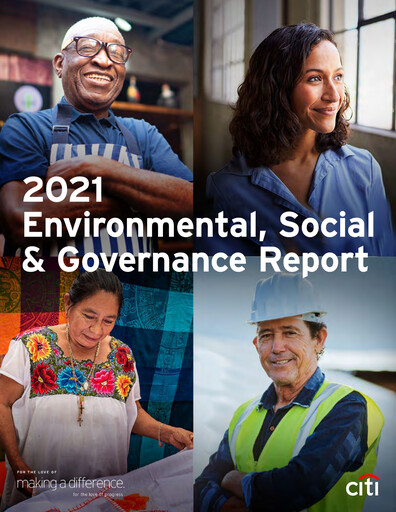 Thumbnail Citigroup ESG Report 2021
