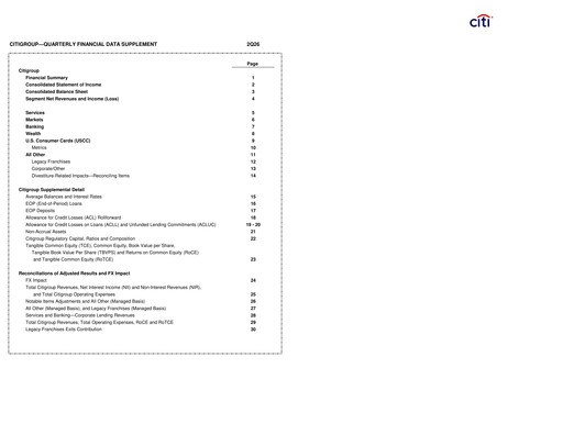 Vorschaubild Citigroup Quartalsbericht 2026-q2