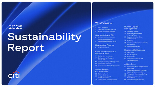 Thumbnail Citigroup Sustainability Report 2025