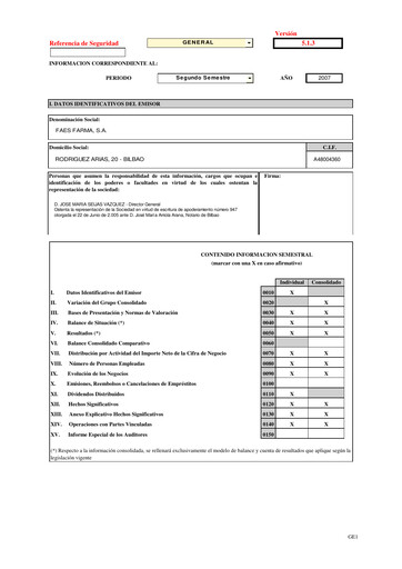 Thumbnail Faes Farma Financial Report 2007